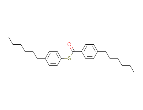 Benzenecarbothioic acid, 4-hexyl-, S-(4-hexylphenyl) ester