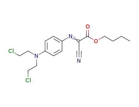 {(E)-4-[Bis-(2-chloro-ethyl)-amino]-phenylimino}-cyano-acetic acid butyl ester