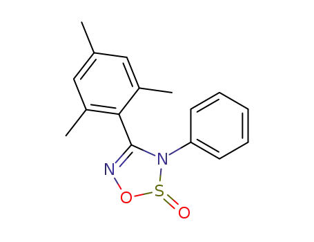 Molecular Structure of 63133-66-4 (3H-1,2,3,5-Oxathiadiazole, 3-phenyl-4-(2,4,6-trimethylphenyl)-, 2-oxide)