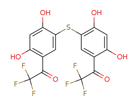 1-{5-[2,4-Dihydroxy-5-(2,2,2-trifluoro-acetyl)-phenylsulfanyl]-2,4-dihydroxy-phenyl}-2,2,2-trifluoro-ethanone