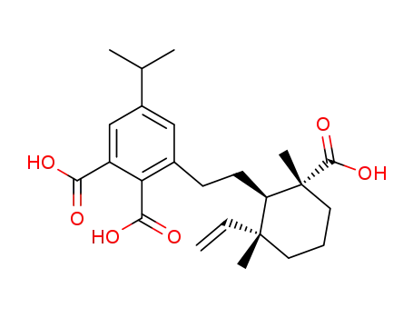 6-[2-((1<i>R</i>)-2<i>c</i>,6<i>c</i>-dimethyl-6<i>t</i>-vinyl-2<i>t</i>-carboxy-cyclohexyl-(<i>r</i>))-ethyl]-4-isopropyl-phthalic acid