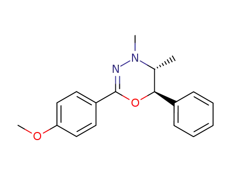 Molecular Structure of 22204-79-1 (2-(4-methoxyphenyl)-4,5-dimethyl-6-phenyl-5,6-dihydro-4H-1,3,4-oxadiazine)