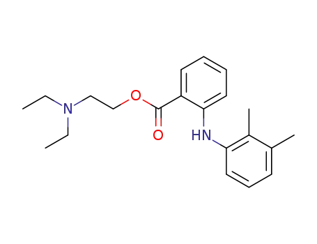Molecular Structure of 92138-17-5 (Benzoic acid, 2-[(2,3-dimethylphenyl)amino]-, 2-(diethylamino)ethyl
ester)