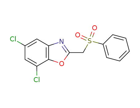 2-benzenesulfonylmethyl-5,7-dichloro-benzooxazole
