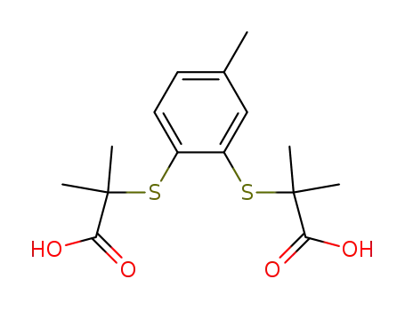 3,4-Bis-(1-carboxy-1-methyl-aethylmercapto)-toluol