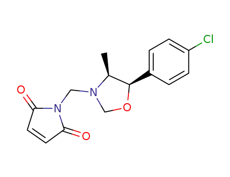 <i>N</i>-[5<i>c</i>-(4-chloro-phenyl)-4<i>r</i>-methyl-oxazolidin-3-ylmethyl]-maleimide