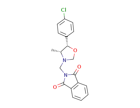 <i>N</i>-[5<i>c</i>-(4-chloro-phenyl)-4<i>r</i>-methyl-oxazolidin-3-ylmethyl]-phthalimide
