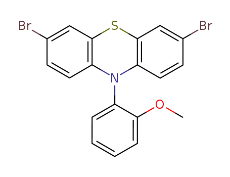 Molecular Structure of 89922-63-4 (10H-Phenothiazine, 3,7-dibromo-10-(2-methoxyphenyl)-)