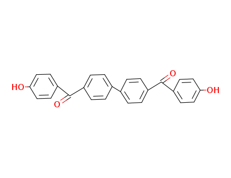 Molecular Structure of 106647-50-1 (Methanone, [1,1'-biphenyl]-4,4'-diylbis[(4-hydroxyphenyl)-)