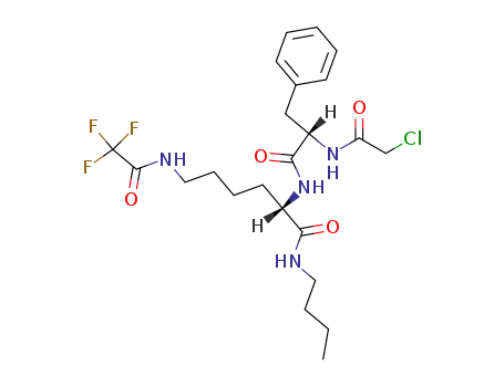 (S)-2-[(S)-2-(2-Chloro-acetylamino)-3-phenyl-propionylamino]-6-(2,2,2-trifluoro-acetylamino)-hexanoic acid butylamide