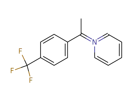 Molecular Structure of 137871-17-1 (Pyridinium, 1-[4-(trifluoromethyl)phenyl]ethylide)