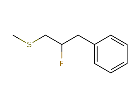 Benzene, [2-fluoro-3-(methylthio)propyl]-
