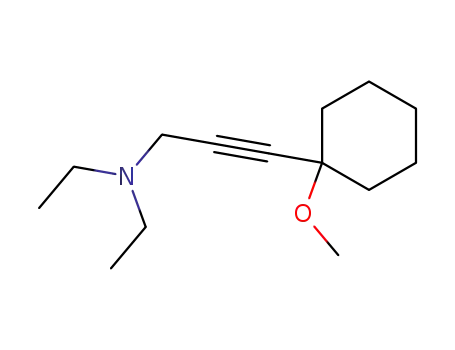 3-Diethylamino-1-<1-methoxy-cyclohexyl>-propin-(1)