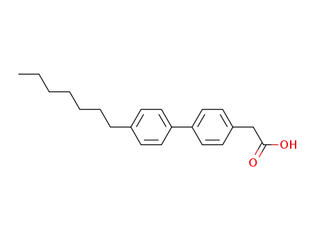 4-(4'-heptyl)-biphenylacetic acid