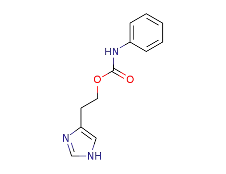 Molecular Structure of 74294-66-9 (Phenyl-carbamic acid 2-(1H-imidazol-4-yl)-ethyl ester)