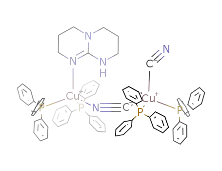 [(1,3,4,6,7,8-hexahydro-2H-pyrimido[1,2-a]pyrimidine)(cyano)2(triphenylphosphine)4dicopper(I)]