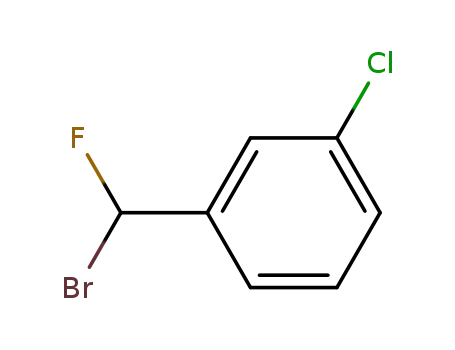 Molecular Structure of 113399-27-2 (Benzene, 1-(bromofluoromethyl)-3-chloro-)