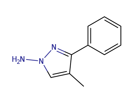 Molecular Structure of 99939-02-3 (1H-Pyrazol-1-amine, 4-methyl-3-phenyl-)