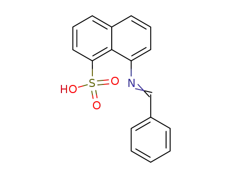 Molecular Structure of 90094-15-8 (1-Naphthalenesulfonic acid, 8-[(phenylmethylene)amino]-)