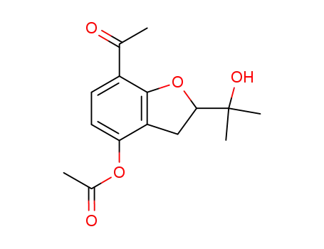 Ethanone,
1-[4-(acetyloxy)-2,3-dihydro-2-(1-hydroxy-1-methylethyl)-7-benzofuranyl]
-