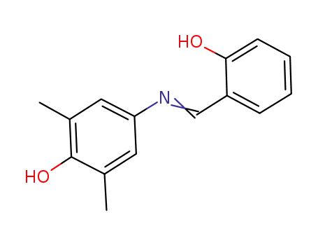 Molecular Structure of 140668-54-8 (Phenol, 4-[[(2-hydroxyphenyl)methylene]amino]-2,6-dimethyl-)