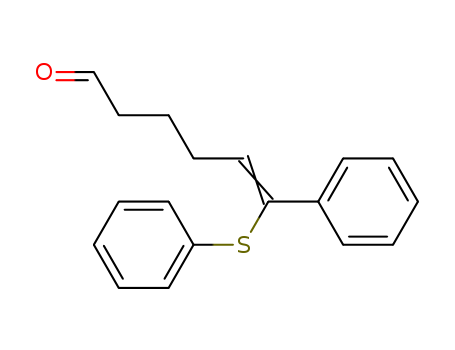 Molecular Structure of 106112-52-1 (5-Hexenal, 6-phenyl-6-(phenylthio)-, (E)-)