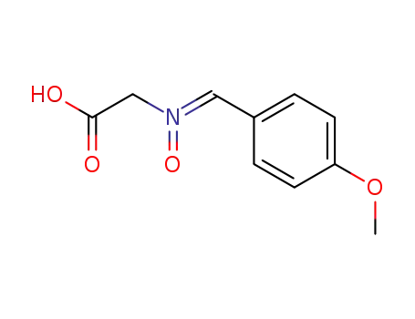 Molecular Structure of 17556-16-0 (Glycine, N-[(4-methoxyphenyl)methylene]-, N-oxide)