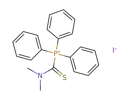 Molecular Structure of 55908-03-7 (Phosphonium, [(dimethylamino)thioxomethyl]triphenyl-, iodide)