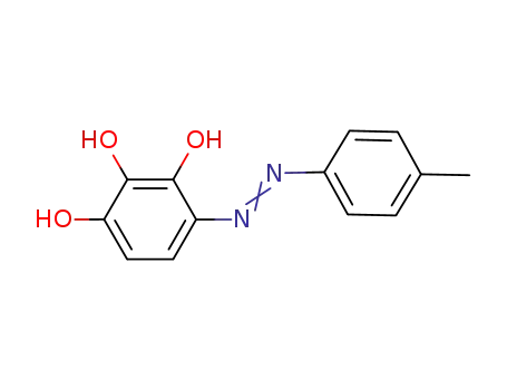 Molecular Structure of 91916-18-6 (1,2,3-Benzenetriol, 4-[(4-methylphenyl)azo]-)