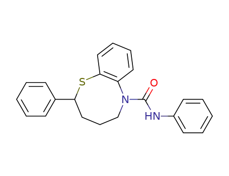 Molecular Structure of 89569-18-6 (6H-1,6-Benzothiazocine-6-carboxamide,
2,3,4,5-tetrahydro-N,2-diphenyl-)