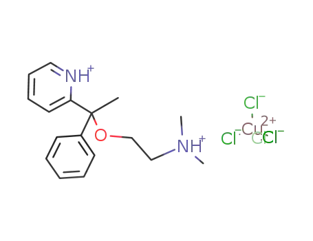 2-[1-(dimethylammonioethoxy)-1-phenylethyl]pyridinium tetrachlorocuprate(II)