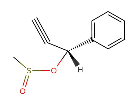 Molecular Structure of 70000-50-9 (Methanesulfinic acid, 1-phenyl-2-propynyl ester, (R)-)