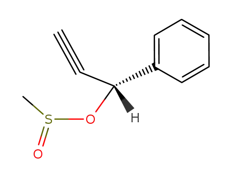 Molecular Structure of 70000-50-9 (Methanesulfinic acid, 1-phenyl-2-propynyl ester, (R)-)