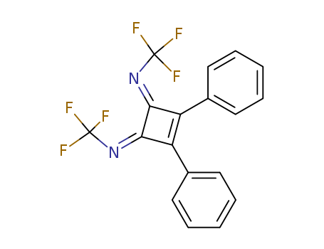 Molecular Structure of 140652-89-7 (Methanamine,
N,N'-(3,4-diphenyl-3-cyclobutene-1,2-diylidene)bis[1,1,1-trifluoro-,
(E,Z)-)
