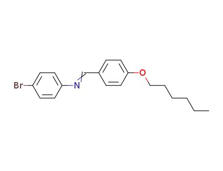 Benzenamine, 4-bromo-N-[[4-(hexyloxy)phenyl]methylene]-