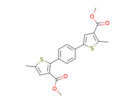 3-Thiophenecarboxylic acid, 2-[4-[4-(methoxycarbonyl)-5-methyl-2-thienyl]phenyl]-5-methyl-, methyl ester