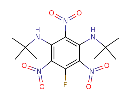 Molecular Structure of 78925-57-2 (1,3-Benzenediamine, N,N'-bis(1,1-dimethylethyl)-5-fluoro-2,4,6-trinitro-)