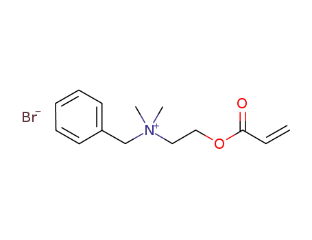 Molecular Structure of 112309-73-6 (Benzenemethanaminium,
N,N-dimethyl-N-[2-[(1-oxo-2-propenyl)oxy]ethyl]-, bromide)