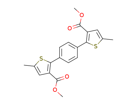 3-Thiophenecarboxylic acid, 2,2'-(1,4-phenylene)bis[5-methyl-, dimethyl ester