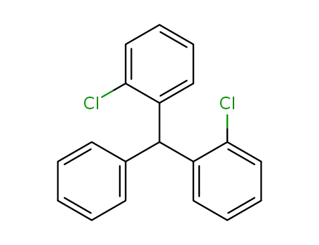 Molecular Structure of 61593-00-8 (Benzene, 1,1'-(phenylmethylene)bis[2-chloro-)
