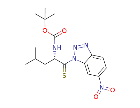 Carbamic acid,[(1S)-3-methyl-1-[(6-nitro-1H-benzotriazol-1-yl)thioxomethyl]butyl]-,1,1-dimethylethyl ester (9CI)