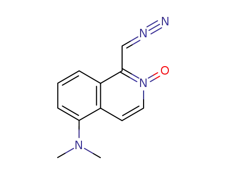 Molecular Structure of 75795-52-7 (5-dimethylamino-2-oxidoisoquinolin-1-yl diazomethane)