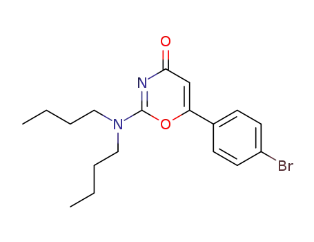 4H-1,3-Oxazin-4-one, 6-(4-bromophenyl)-2-(dibutylamino)-