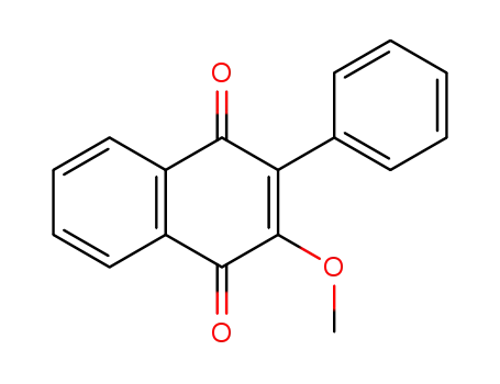 Molecular Structure of 53271-83-3 (1,4-Naphthalenedione, 2-methoxy-3-phenyl-)