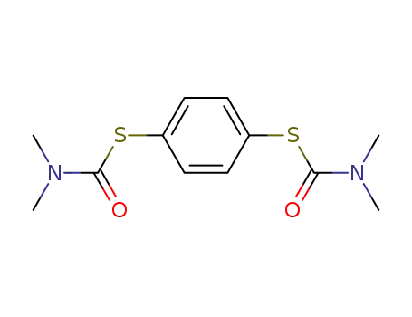 Molecular Structure of 13512-06-6 (1-[4-(dimethylcarbamoylsulfanyl)phenyl]sulfanyl-N,N-dimethyl-formamide)