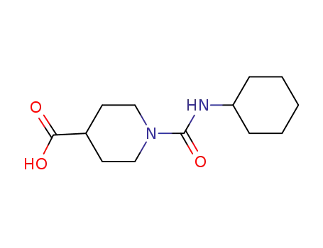 Molecular Structure of 401581-26-8 (4-Piperidinecarboxylicacid,1-[(cyclohexylamino)carbonyl]-(9CI))