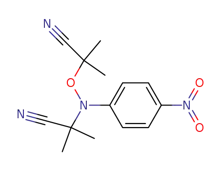 <i>N</i>,<i>O</i>-bis-(1-cyano-1-methyl-ethyl)-<i>N</i>-(4-nitro-phenyl)-hydroxylamine