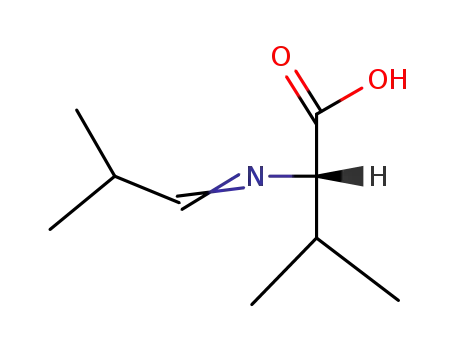 Molecular Structure of 13135-56-3 (L-Valine, N-(2-methylpropylidene)-)