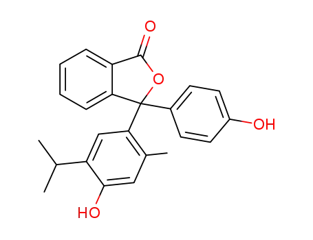 3-(4-hydroxy-5-isopropyl-2-methyl-phenyl)-3-(4-hydroxy-phenyl)-3<i>H</i>-isobenzofuran-1-one