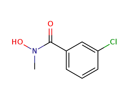Molecular Structure of 80382-60-1 (Benzamide, 3-chloro-N-hydroxy-N-methyl-)